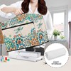 Mumeson Boho Flower Dragonfly Sewing Machine Cover, Portable Dust Protection
