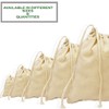 ecogreentextiles ( 5x7 in 50pcs Single Drawstring Muslin Bags, Sachet