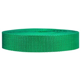 Strapworks Heavyweight Polypropylene Webbing - Heavy Duty Poly Strapping for Outdoor DIY Gear Repair, 2 Inch x 10 Yards - Kelly Green