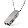 KeyUnity Titanium Emergency Whistle,EDC Loud Signal Two Tubes Whistle for