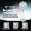 Hurricane Oscillating Pedestal Stand Fan for Home & Bedroom, 16"