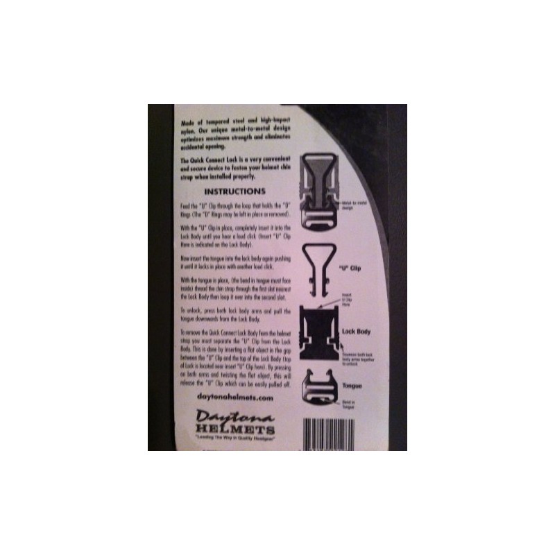 Daytona Helmets Quick Release Quick Connect Lock for Chin Strap