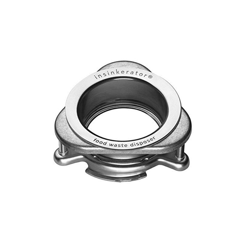 InSinkErator Quick Lock Mounting Flange, Stainless Steel, QLM-00