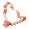 Sitting Exotic Shorthair Cat Copper Cookie Cutter