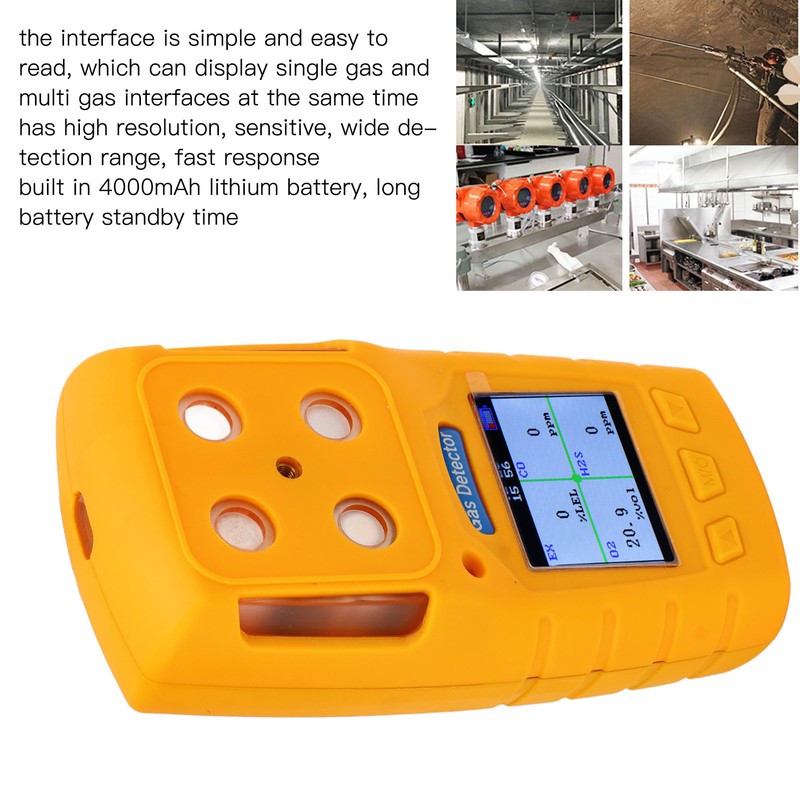 Gas Leak Detector 4 in 1 Explosion Proof Tester High