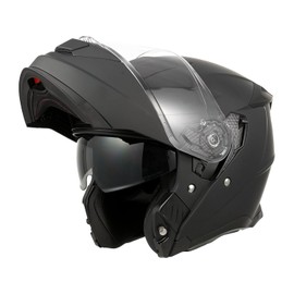 Motorcycle Helmet, Flip-Up Helmet with Double Visor, ECE 22.06 Approved, Full Face Helmet & Jet Helmet 2-in-1, for Men and Women, Ideal for Touring, Travel & City Traffic