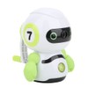 Manual Pencil Sharpener, Green Robot Shape ABS Plastic Stationery School