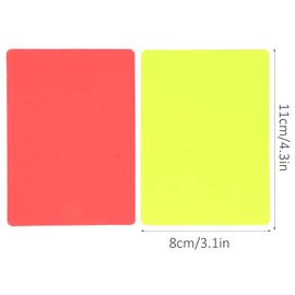 Dilwe Tarjeta Roja y Amarilla de Fútbol, ​​Juego de 5 Tarjetas de árbitro de Fútbol Deportivo, Juego de Tarjetas Rojas y Amarillas, Tarjetas de Advertencia y Expulsión de Fútbol