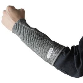 fujite Cut Resistant Arm Cover, Level F, Short, Dangerous Work, Arm Cover, Arm Cover, Length 7.9 inches (20 cm), Heather Gray, heather gray