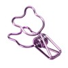 100Pcs Bear Binder Clamps Cute Shape Strong Clamping Sturdy Metal