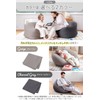 GOKUMIN Bead Cushion Extra Large Personalized Cover Charcoal Gray Large