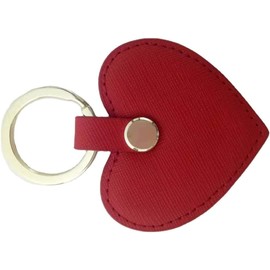 Cute Leather Keychain Heart Shape Leather Key Ring Car Key Holder