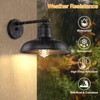 Outdoor Wall Lights - 2-Pack Black Wall Sconces, Farmhouse Barn