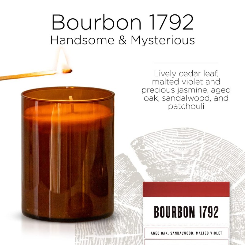 KOBO Bourbon 1792 Scented Candle (15 oz) | 100% Pure