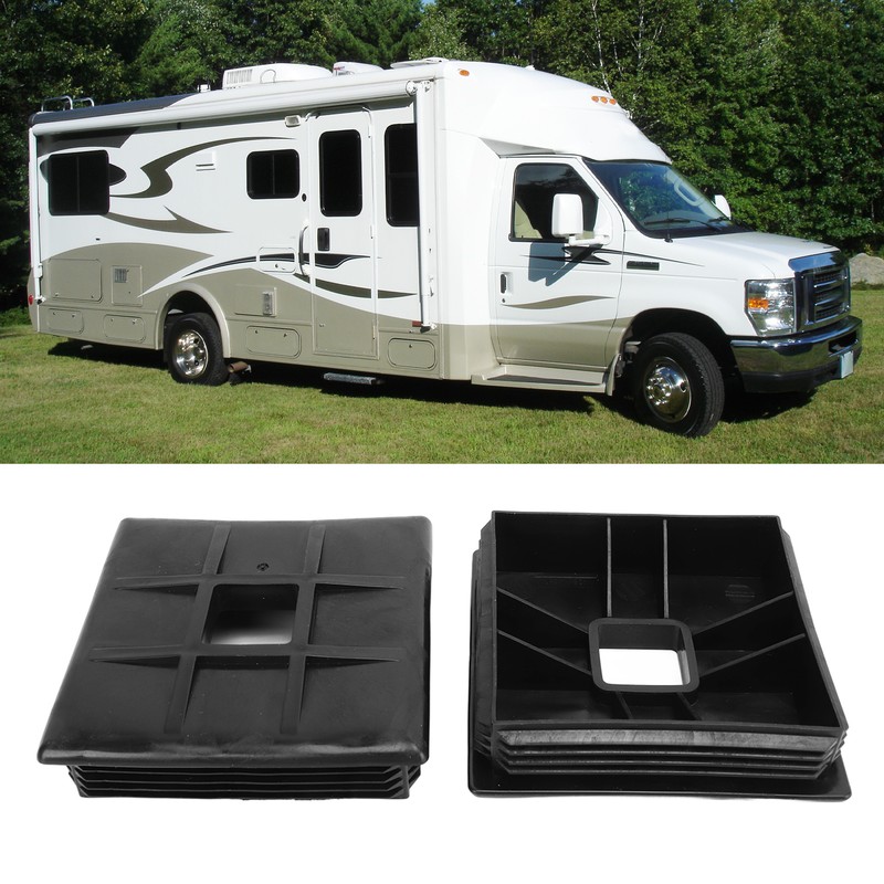 2 Pcs 4in Square Bumper Cap ABS Pipe Hole Plug