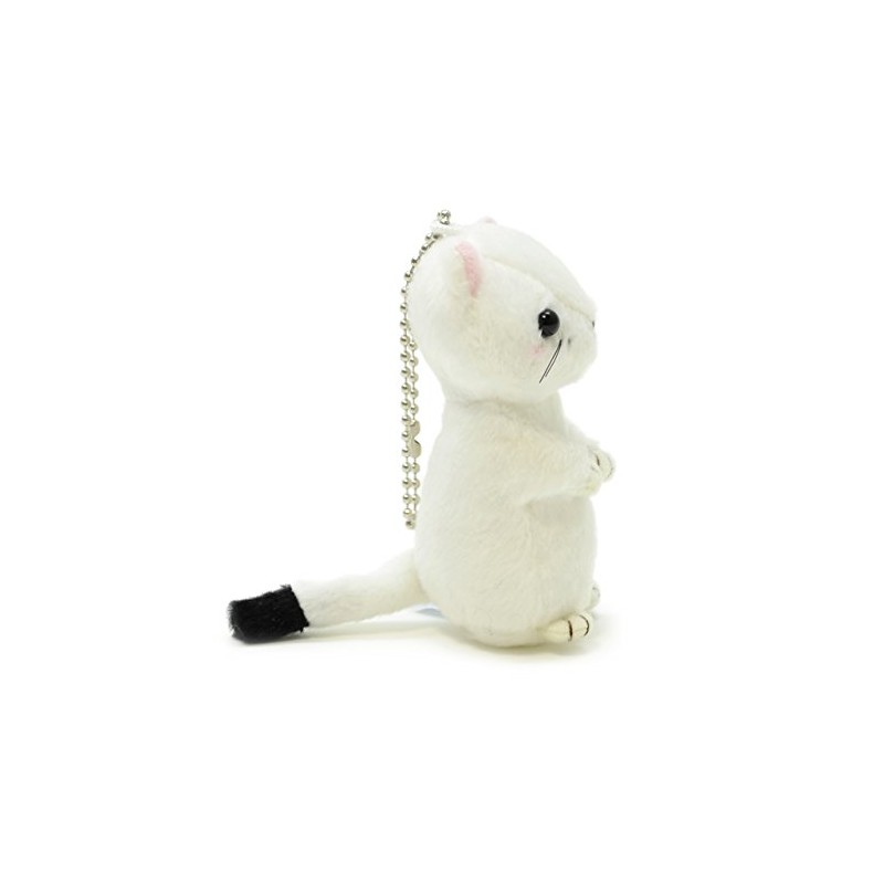 Aqua Stuffed Animals Nature Keychain Short-tailed Weasel 12 00050140 