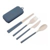 Lecute Cubiertos Cuchara Tenedor Cuchillo Portatil Ecologicos Trigo