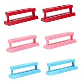 iplusmile 6pcs Test Tube Racks Holder for Laboratory Supplies Lightweight Reusable Tube Shelf for School Science Experiments for Teaching and Observational Activities