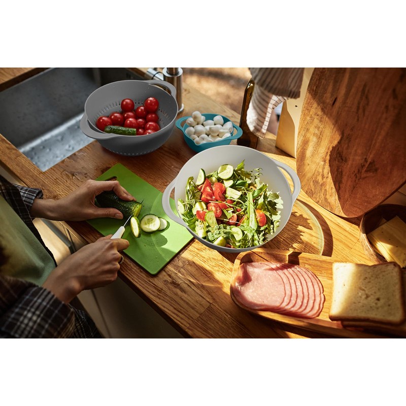 Mixing Bowls for Kitchen, 13 Piece Plastic Nesting Bowls Set