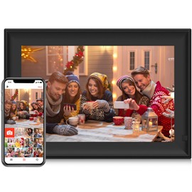 𝟯𝟮𝗚𝗕 Digital Photo Frame, 10.1" WiFi Digital Picture Frame with 1280x800 IPS HD Touch Screen, Auto-Rotate Wall Mountable, SD Card/USB Drive, Easy Share Photos or Videos via Free App from Anywhere