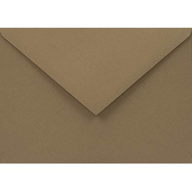Netuno 25 x Brown Envelopes DIN C6 114 x 162 mm 140 g Woodstock Noce Recycled Letter Cover Brown Envelope Coloured Letter Envelope Eco Paper for Invitation Cards Wedding Birthday Christmas Easter