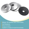 sourcing map Bonded Sealing Washers 25x5.5x2.8mm Stainless Steel EPDM Rubber