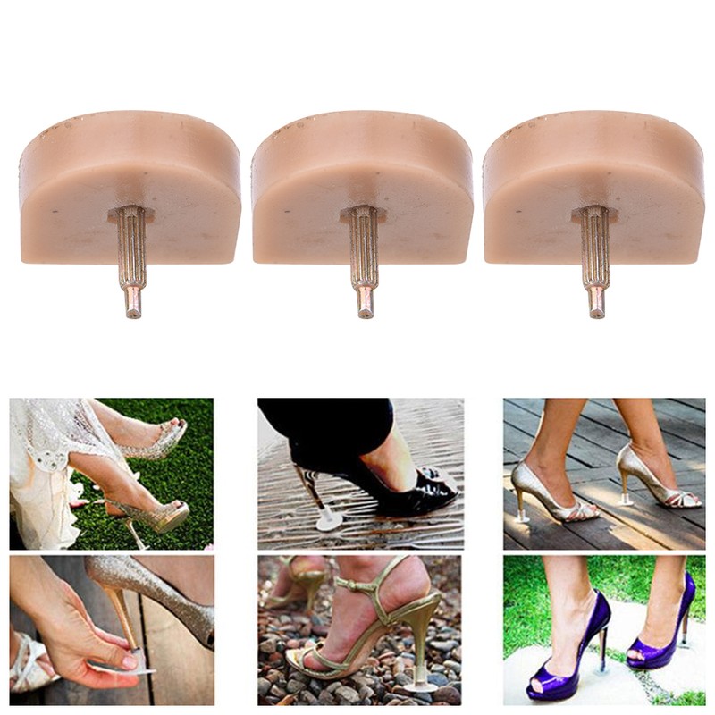10 Pairs High Heel Tips Replacement Shoes Heel Dowel Shoe