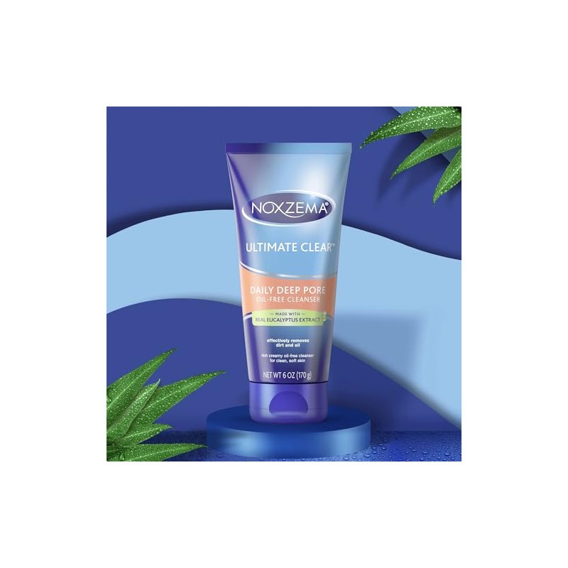 Noxzema Ultimate Clear Daily Deep Pore Cleanser 6 oz (paquete