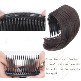 1 PC Bump It Up Volume Inserts Hair Comb Invisible False Hair Clip Fluffy Hair Pad Styling Tool Accessories for Women Girls Ladies Increasing Hair Making Princess Puffy Hairstyle (Brown, One size)