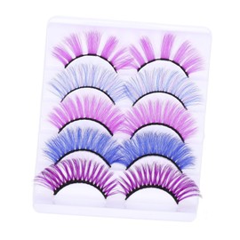 Mikinona 5 Pairs Makeup False Lashes Thick Volume Eyelash Extensions Faux Lashes for Weddings Parties Everyday