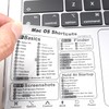 2 Pack Mac OS Shortcuts Stickers | Mac Keyboard Stickers