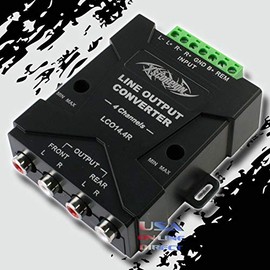 Xscorpion 4 Channel Speaker to RCA Line Output Signal Converter Hi and Low USA