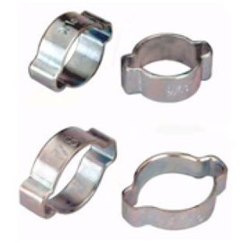 20 Pieces Double Ears (2 Ear) Hose Clamps Size 3/4"