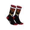 2 Pack Mens Patterned Cotton Socks, black