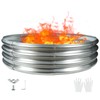 5FT Diameter Camp Fire Ring Pit, Large Round Galvanized Steel