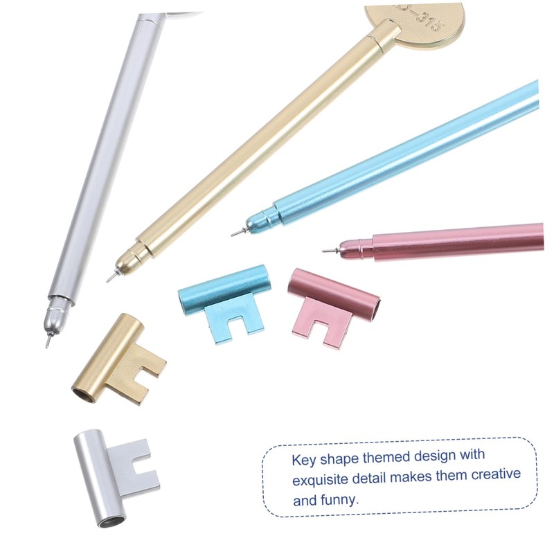 SEWACC 30 pcs Stylish Key Shape Gel Pens Set Creative
