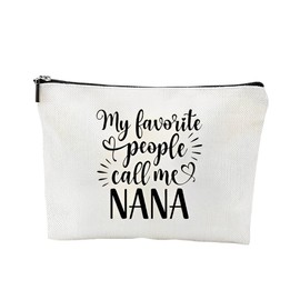 Grandma Nana Mothers Day Gift for Grammy Granny Nana Makeup Bag for Grandma Birthday Gifts for Nana Nanny Grandmother Print Cosmetic Bag for Nana Grammy Mothers Day Gifts for Granny Nana Mimi Gigi