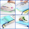 Boxonly B5 Plastic Wallets Zip Lock Bags Mesh Document Wallet