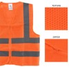 Diamond High Visibility Neon Orange Zipper Front Safety Vest with
