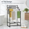HOOBRO 4-Tier Free Standing Towel Rack for Bathroom, Blanket Rack