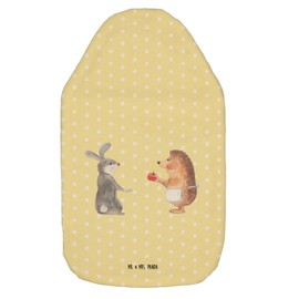 Mr. & Mrs. Panda Hot Water Bottle Rabbit Hedgehog Gift Heart Pain Funny Sayings Animal Motifs Lovesick Gift Hot Water Bottle with Cover Animals