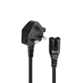 Power Cable Lead Plug Replacement for YAMAHA SR-B20A Soundbar,MusicCast WX-051 50 Speaker, Musiccast 20 WX-021 Speaker,MusicCast Bar 40 YMS-4080 Soundbar UK Mains Power Figure 8 AC Cord