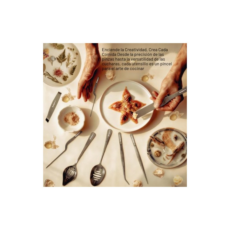 Bonigour - Juego de herramientas de cocina profesional de 9