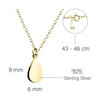 Sofia Milani - Women's Necklace 925 Silver - Gold Plated