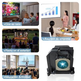 SORNEICDR Replacement Projector Lamp Compatible with Epson ELPLP71/V13H010L71 eb-470 eb-475w eb-475we eb-475wi eb-475wie eb-480 eb-480e eb-485w eb-485wi eb-485we eb-1400wi eb-eb-1410wi