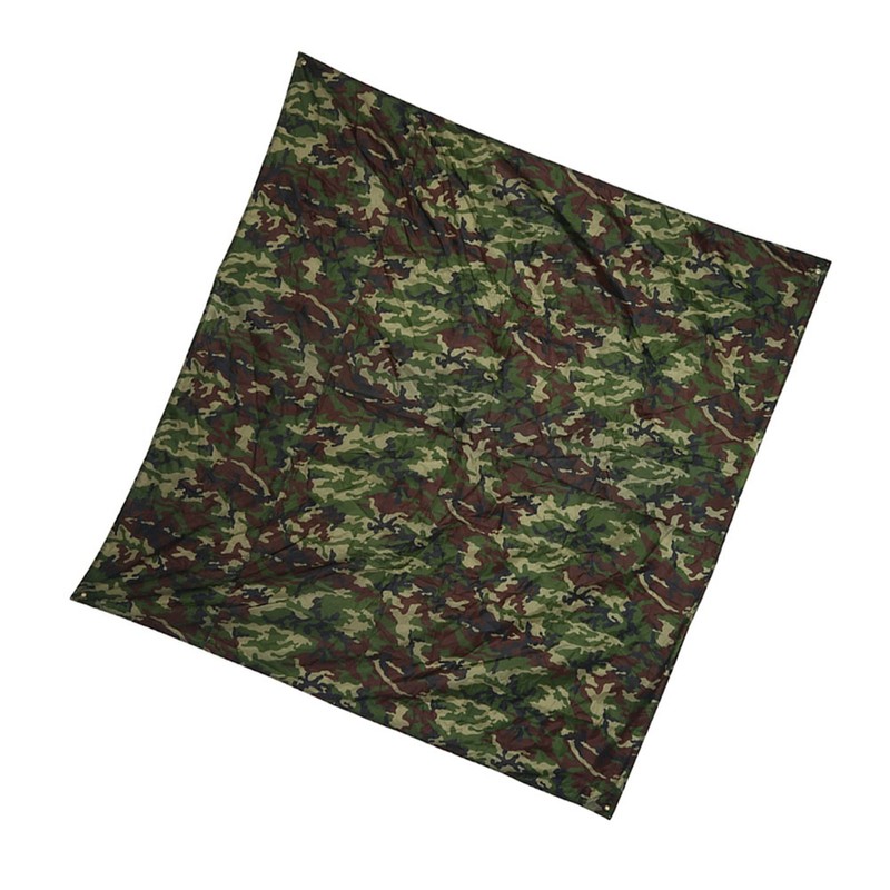 Camouflage Outdoor Portable Lightweight Rainproof Mat RainTent Tarp Shelter (2*2m)