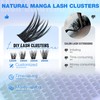 EYDEVRO Manga Lash Clusters Kit Wispy Clusters Eyelash Extensions 12-18mm