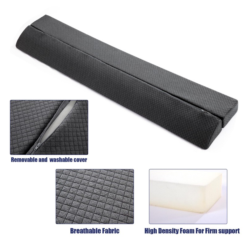HOMBYS Wedge Pillow Headboard for Bed Gap,Foldable Bed Wedge Gap