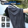 ALL4DETAIL Water Absorbing Car Wash Microfiber Drying Towel Twisted Loop