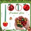 Sumind 100 Pieces Christmas Bell Necklaces Large Bell Necklaces with
